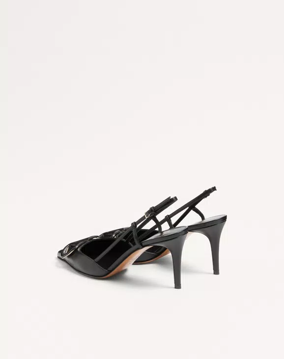 Valentino Vlogo Signature Calfskin Slingback Pump 80 Mm / 3.15 In. - Image 4